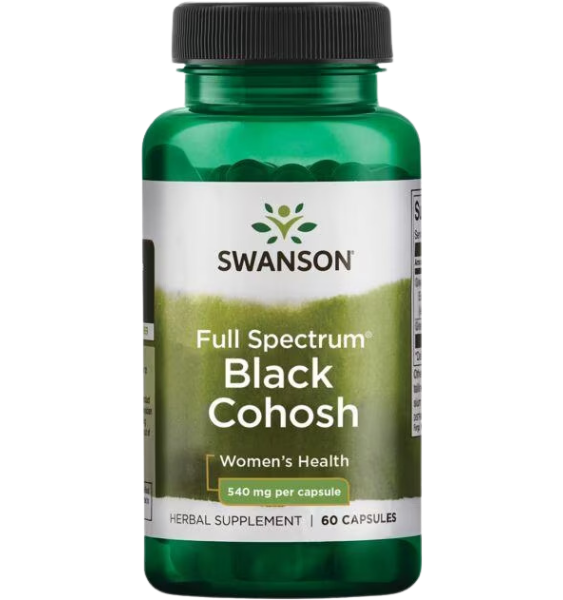 Swanson Black Cohosh 540 mg 60 caps