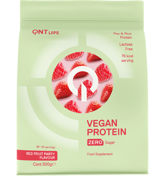 QNT Vegan Protein Red Fruits Party 500 g