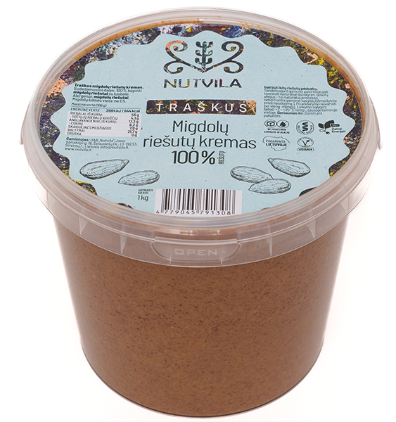 Nutvila Migdolų riešutų kremas Crunchy 1000 g