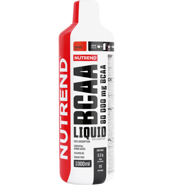 Nutrend BCAA Liquid 80.000mg + B6 Orange 1000 ml