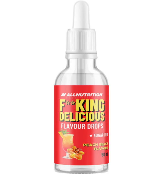 Allnutrition FITKING Delicious Flavour drops Peach Beach (BB 2026-12-31) 50 ml