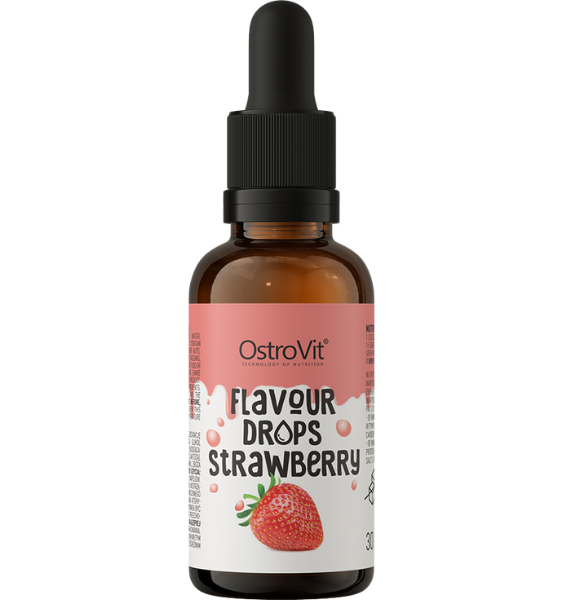 OstroVit Flavour Drops Strawberry (BB 2026-11-21) 30 ml