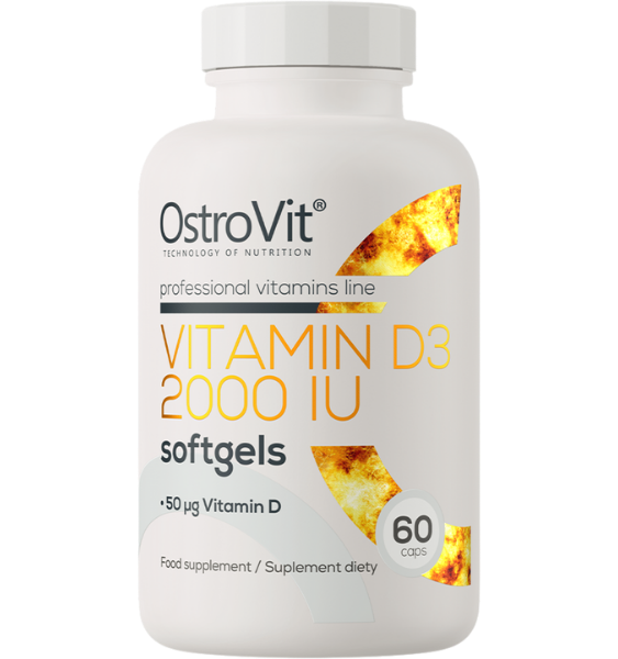 OstroVit Vitamin D3 2000 IU 60 kap
