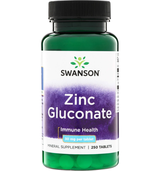 Swanson Zinc Gluconate 30mg 250 tab