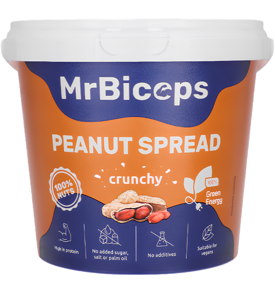 MrBiceps Peanut Spread Crunchy 1000 g