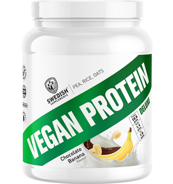 Swedish Supplements Vegan Protein Deluxe Chocolate Banana 750 g