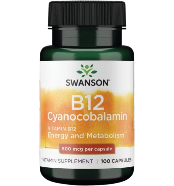 Swanson Vitamin B12 500mcg 100 kap