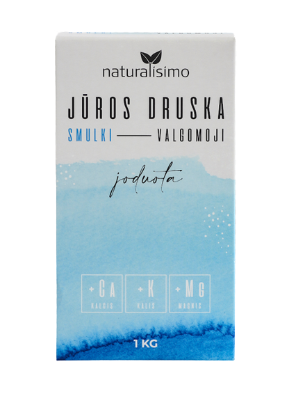 Joduota jūros druska, smulki NATURALISIMO