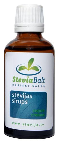 Steviolio glikozido pagrindu sudarytas saldiklis, skystas STEVIABALT, 50 ml