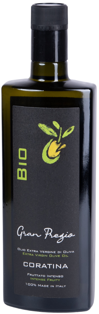 Extra virgin alyvuogių aliejus CORATINA, ekologiškas GRAN PREGIO, 500 ml