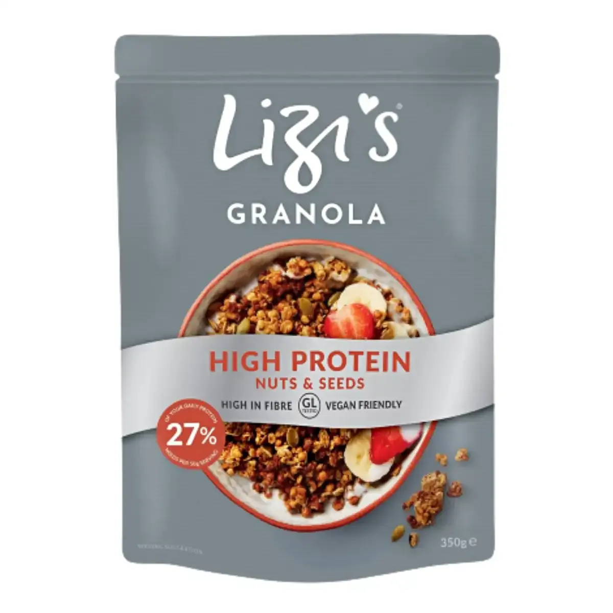 Baltyminė granola su riešutais ir sėklomis HIGH PROTEIN LIZI'S