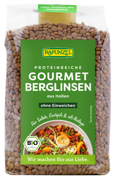 Rudieji lęšiai, ekologiški RAPUNZEL, 500 g
