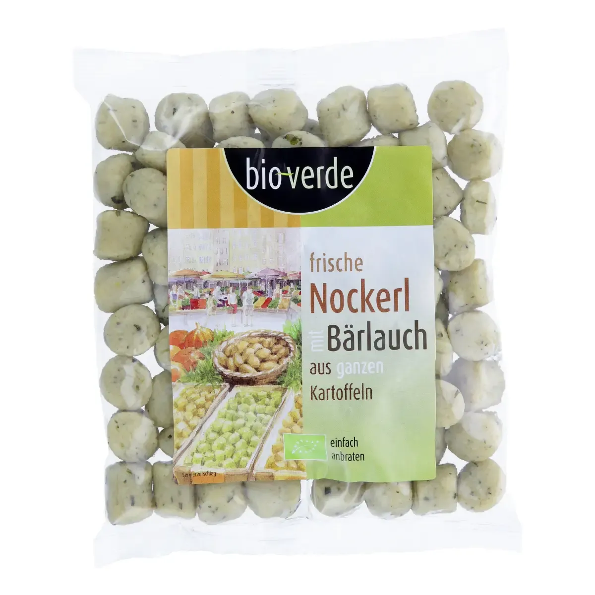 Švieži bulvių virtinukai su laukiniais česnakais GNOCCHETTI BIO-VERDE
