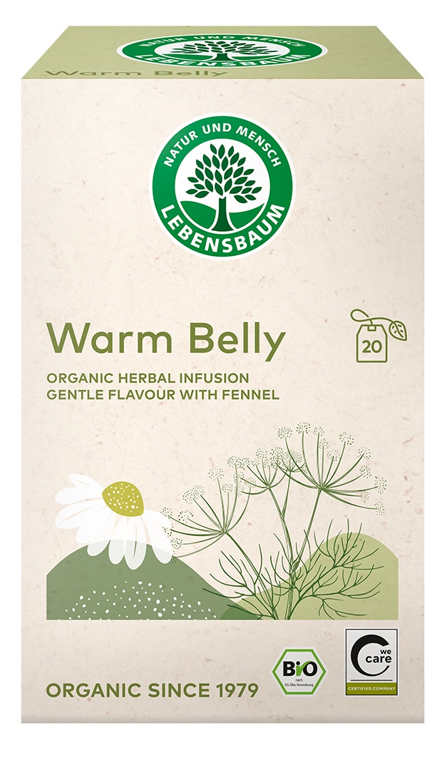 Травяной чай WARM BELLY, органический LEBENSBAUM, 20 x 1,5 г (30 г)