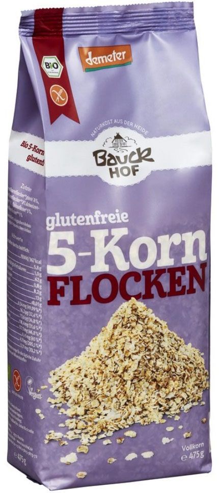 5 grain flakes, biodynamic BAUCK MÜHLE, 475 g
