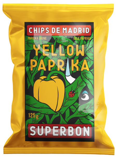 Картофельные чипсы с желтыми перцами SUPERBON, 125 г