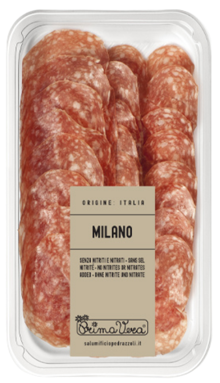 Kiaulienos saliamis MILANO, pjaustytas, ekologiškas PRIMA VERA, 70 g