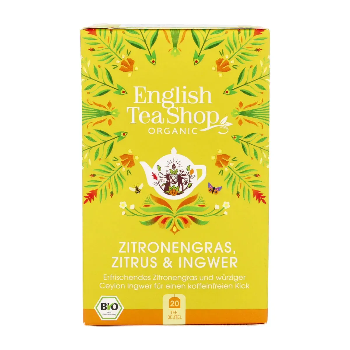 Vaisinė arbata su citrinžole, citrusais ir imbieru, 20 pak. ENGLISH TEA SHOP