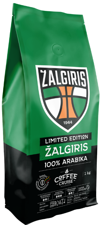 Kavos pupelės ŽALGIRIS COFFEE CRUISE, 1 kg