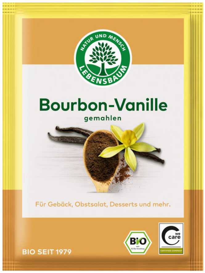Bourbon vanilla, ground, organic LEBENSBAUM, 5 g