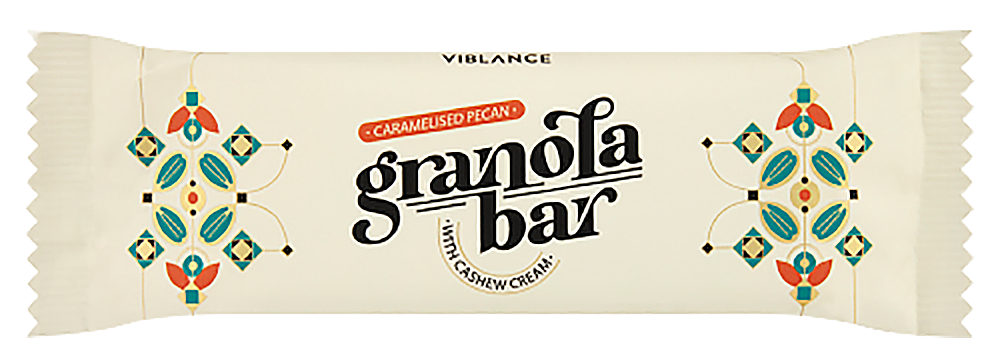Granolos batonėlis su pekaninėmis karijomis ir anakardžių kremu VIBLANCE, 55 g