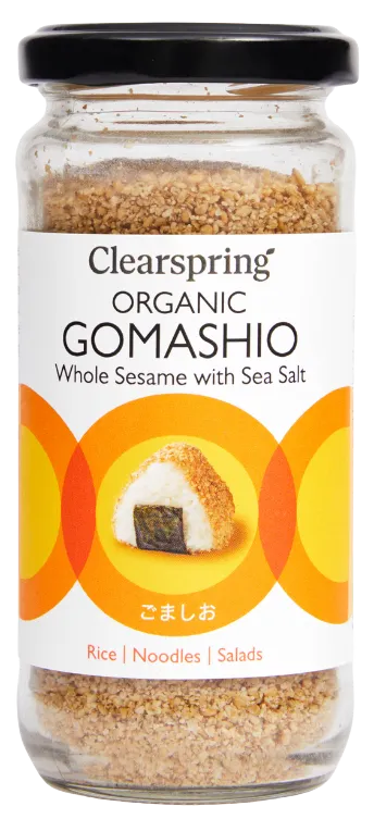 Skrudinti sezamai su jūros druska GOMASHIO, ekologiški CLEARSPRING, 100 g
