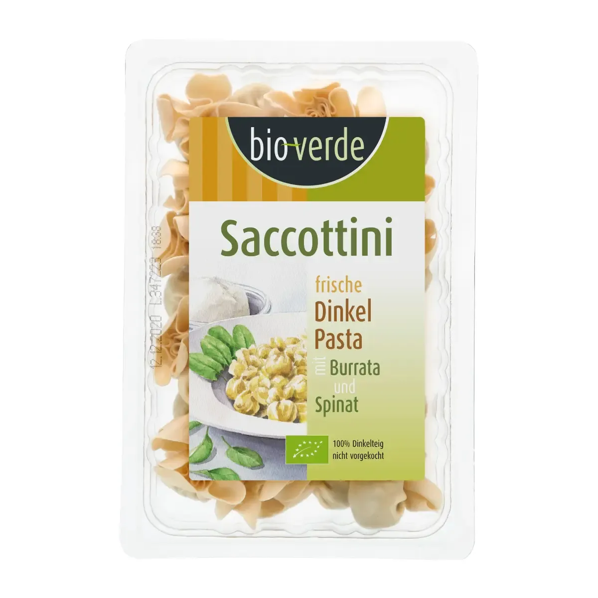 Švieži SACCOTTINI su burata ir špinatais BIO-VERDE