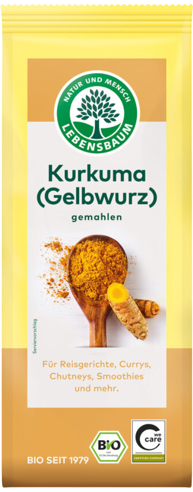 Ciberžolė, malta, ekologiška LEBENSBAUM, 50 g