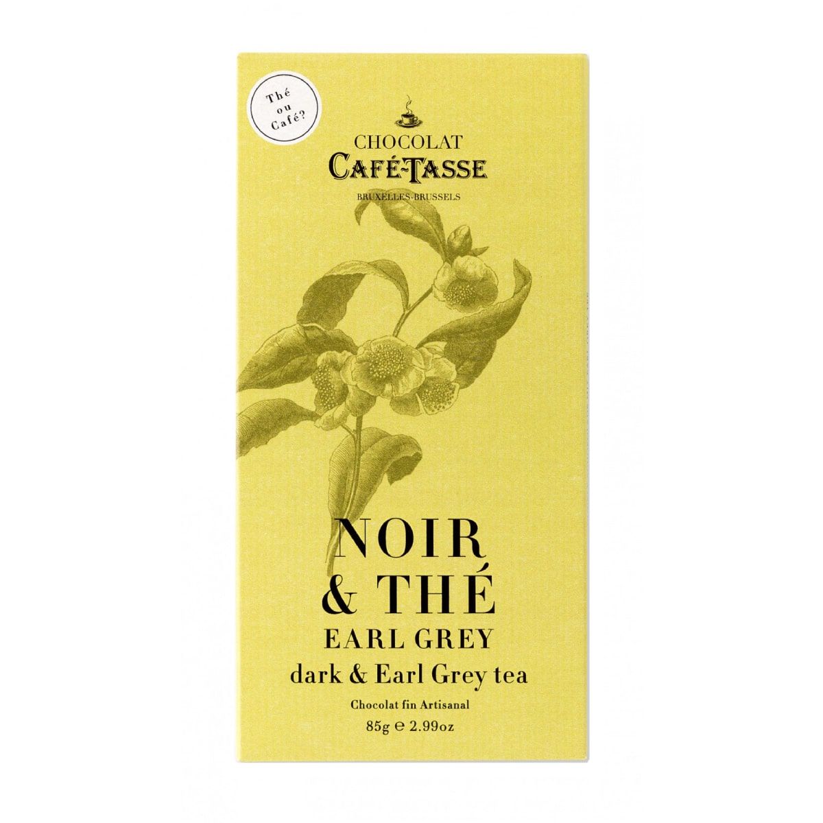 Juodasis šokoladas NOIR & THE EARL GREY 60% CAFÉ-TASSE