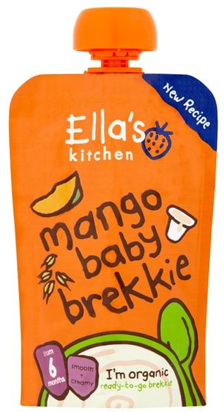 Mango puree with yogurt for babies from 6 months, organic