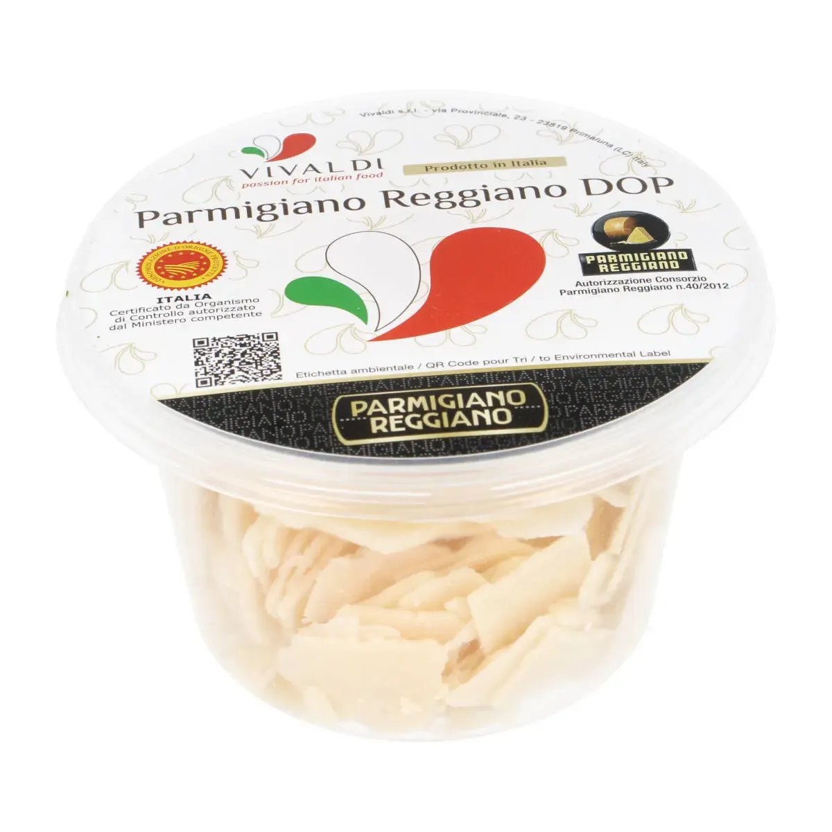 Sūrio drožlės PARMIGIANO REGGIANO DOP, brandinta 12 mėn. VIVALDI