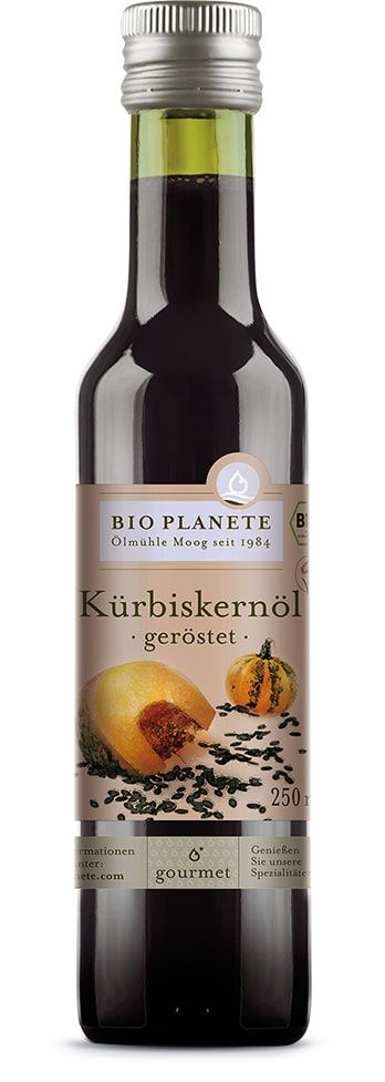 Skrudintų moliūgų sėklų aliejus, ekologiškas BIO PLANETE, 250 ml