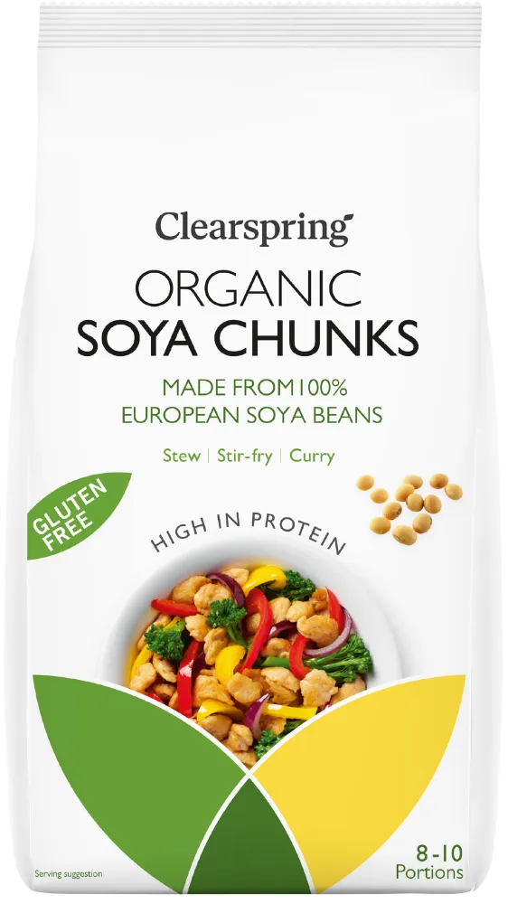 Sojų gabaliukai, ekologiški CLEARSPRING, 200 g