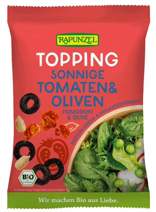 Tomato and olive spread, organic RAPUNZEL, 100 g