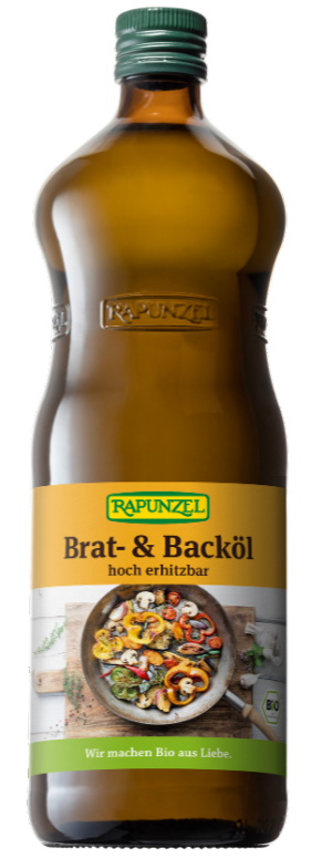 Saulėgrąžų aliejus kepimui, ekologiškas RAPUNZEL, 1 l