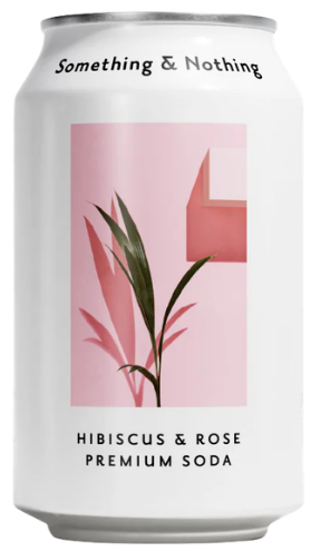 Gazuotas gaivusis gėrimas „Hibiscus & Rose“ SOMETHING & NOTHING, 330 ml