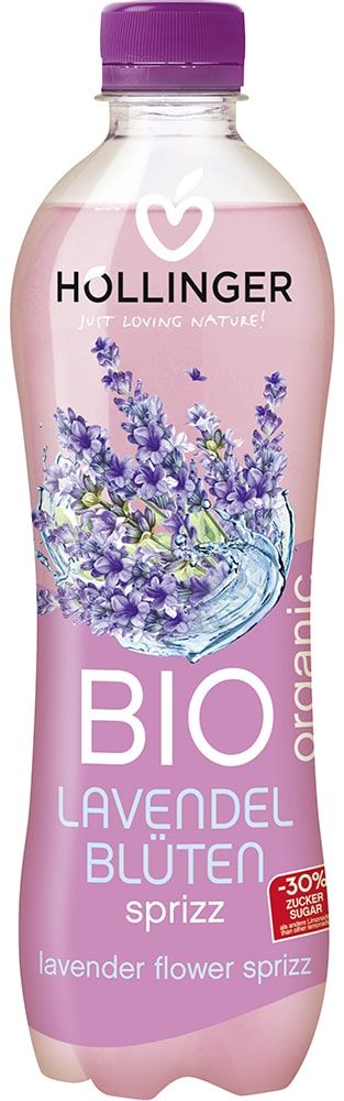 Gazuotas gėrimas su levandų aromatu, ekologiškas HÖLLINGER, 500 ml