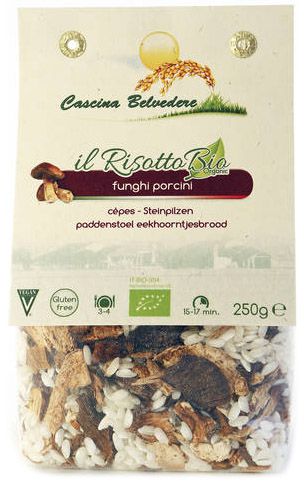 Rizotas su baravykais, ekologiškas CASCINA BELVEDERE, 250 g