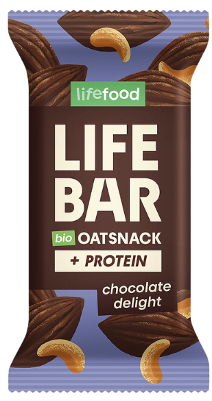 Овсяный батончик с протеином "Шоколадное Удовольствие", органический LIFEFOOD, 40 г