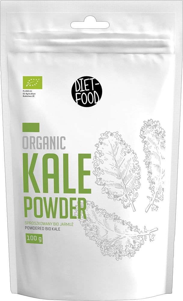 Lapinių kopūstų (kale) milteliai, ekologiški DIET FOOD, 100 g