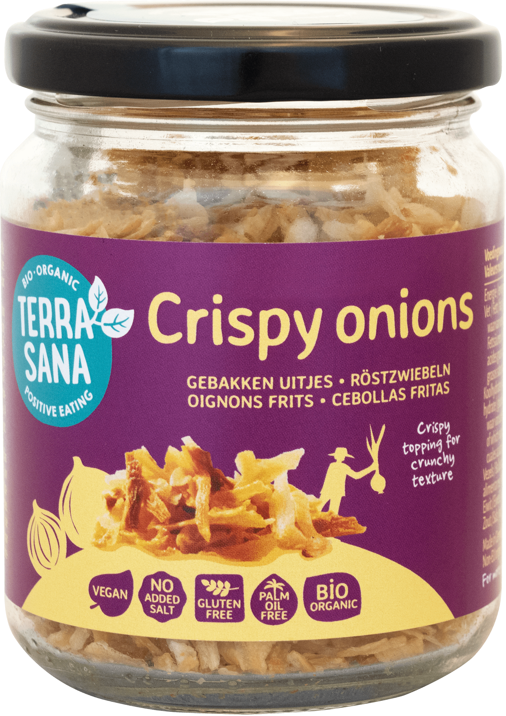 Traškūs kepinti svogūnai, ekologiški TERRASANA, 75 g