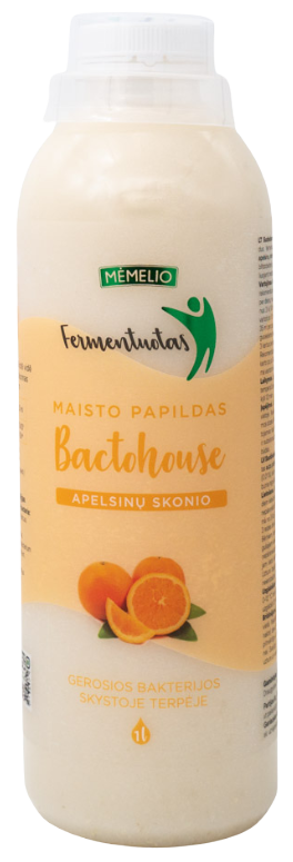 Maisto papildas BACTOHOUSE, apelsino skonio, 1l
