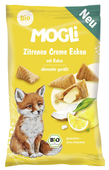 Traškus užkandis su citrinų kremu, ekologiškas MOGLI, 30 g