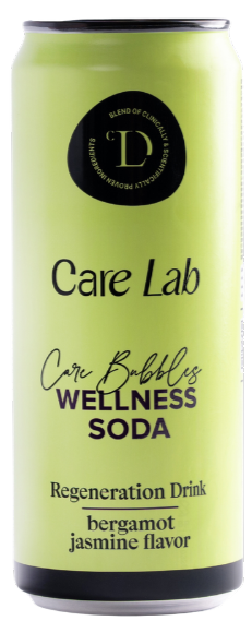 Gazuotas funkcinis bergamočių ir jazminų skonio gėrimas CARE LAB, 330 ml