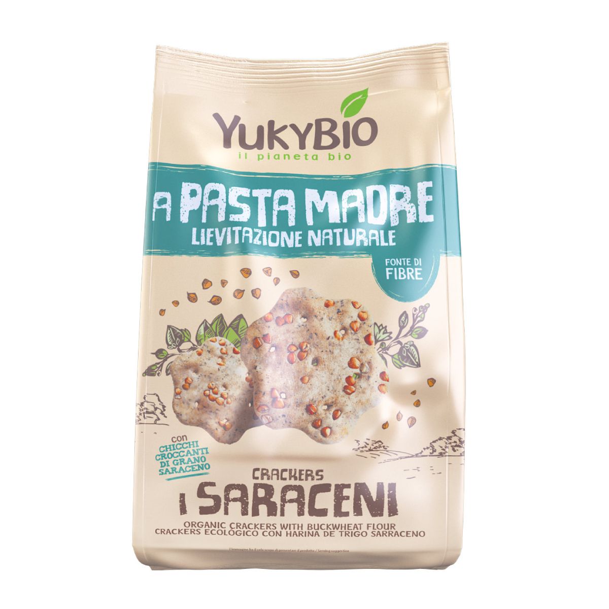 Buckwheat flour crackers, organic