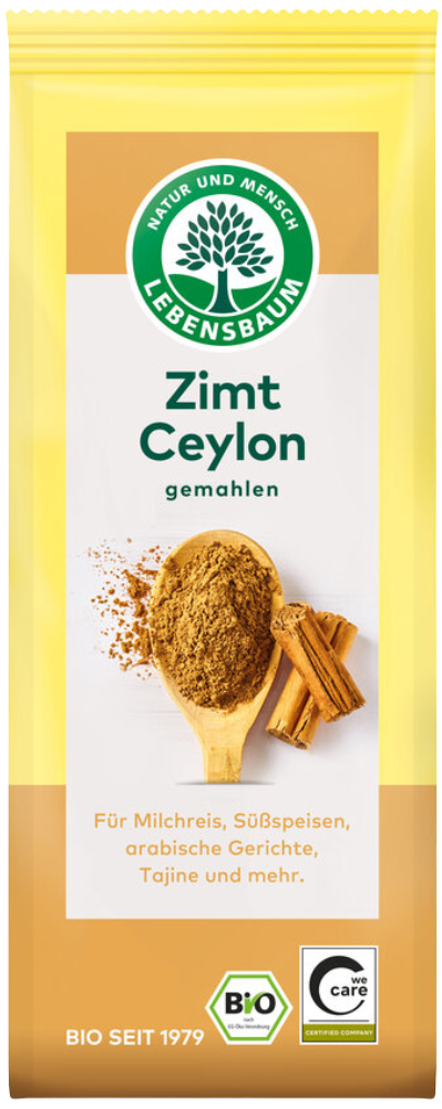 Ceilono maltas cinamonas, ekologiškas LEBENSBAUM, 50 g