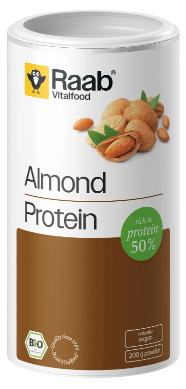 Migdolų baltymų milteliai (50%), ekologiški RAAB VITALFOOD, 200 g