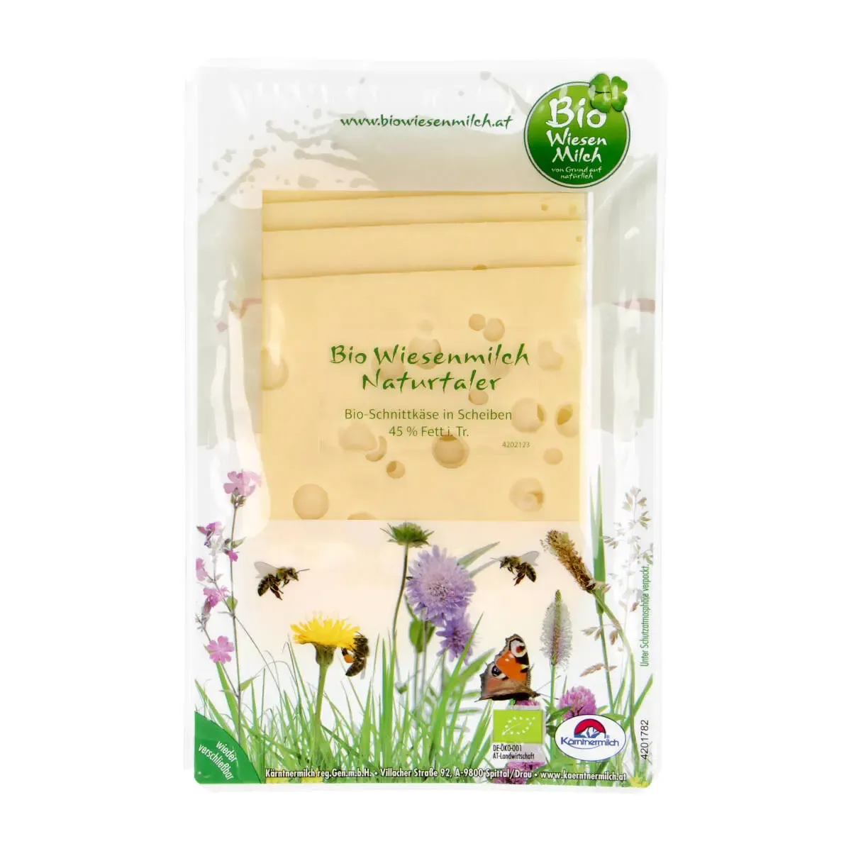 Sūris NATURTALER BIO, pjaustytas, ekologiškas BIO WIESENMILCH