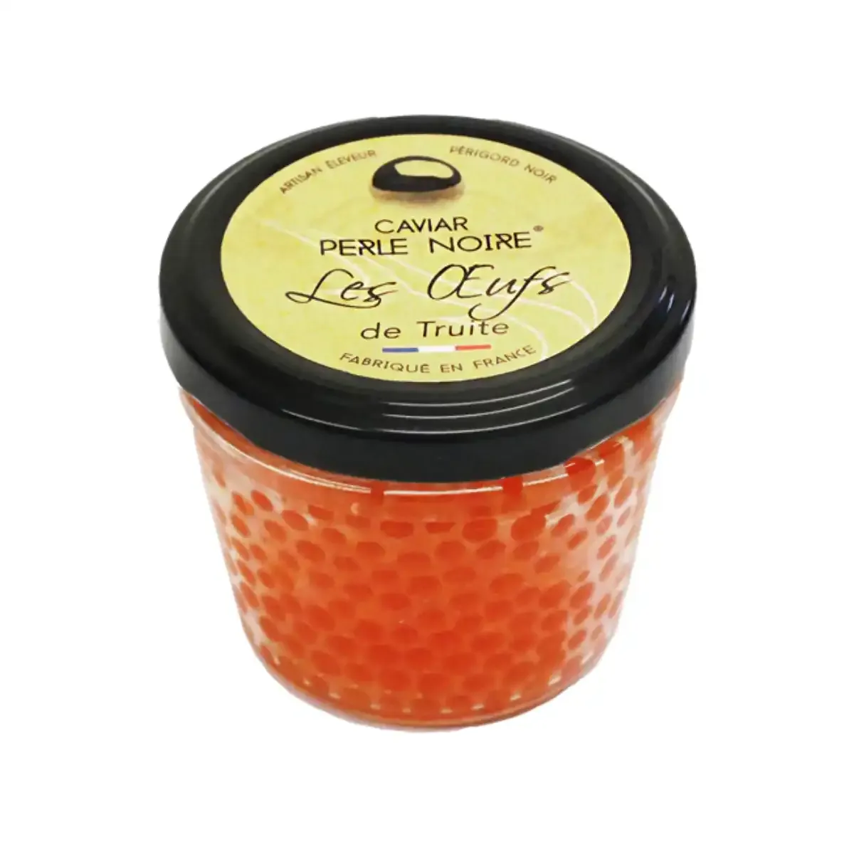 Red trout caviar LES OEUFS PERLE NOIRE