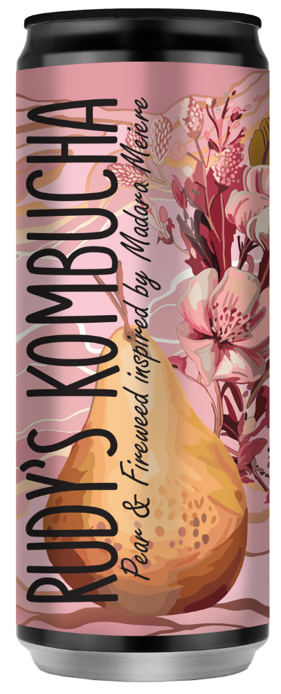 Kombucha drink PEAR AND GAUROMETIS 330 ml